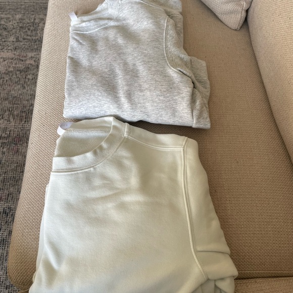 TWO fabletics cropped workout sweatshirts - Picture 1 of 7
